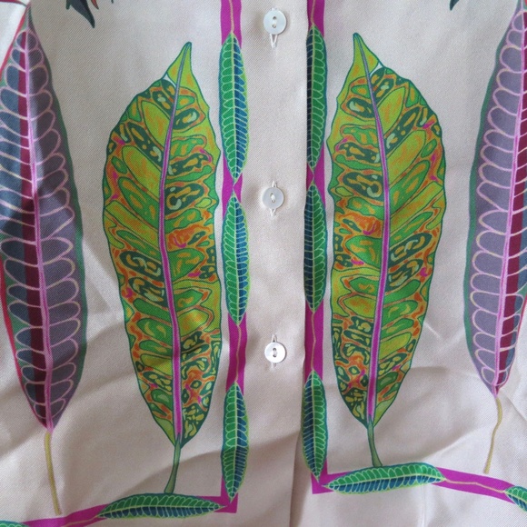 Franco Ferrari Silk Scarf Blouse - Floral Pattern - Picture 4 of 11